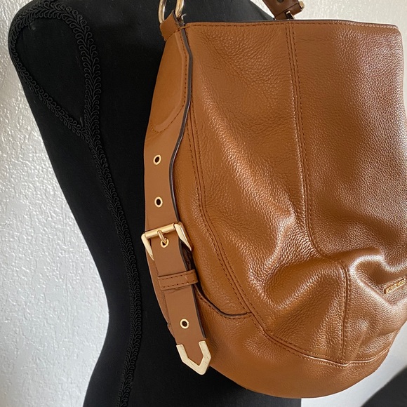 Michael Kors Tan Leather Hobo Bag - Picture 3 of 10